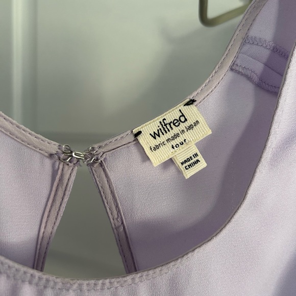 Wilfred (Aritzia) open back peplum blouse - Picture 3 of 4